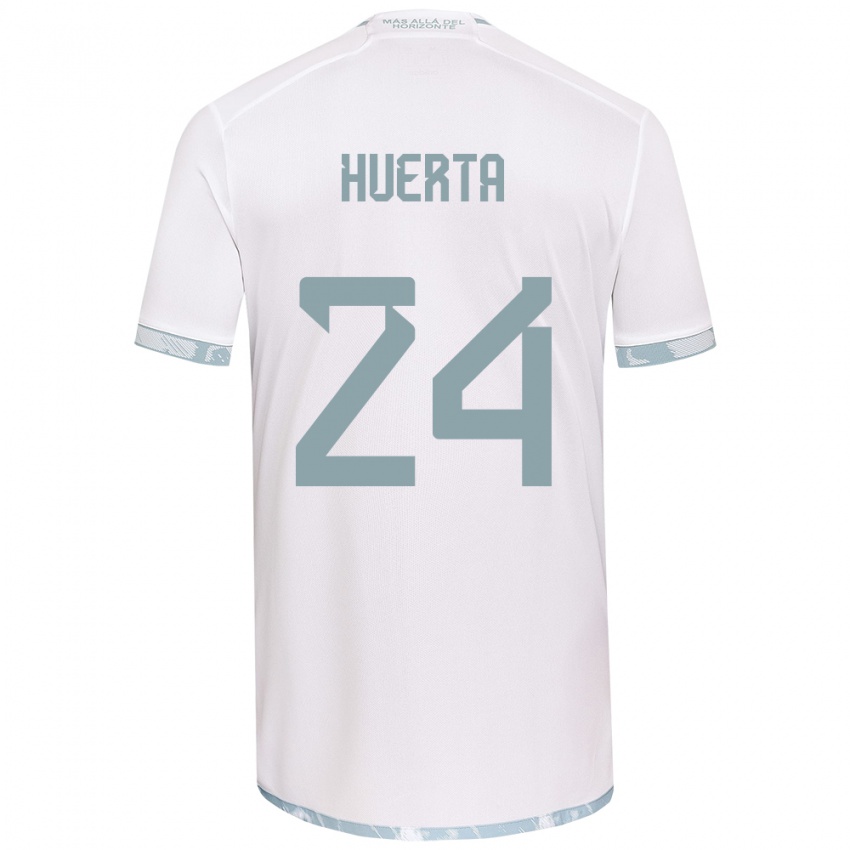 Criança Camisola Renato Huerta #24 Branco Cinza Alternativa 2024/25 Camisa