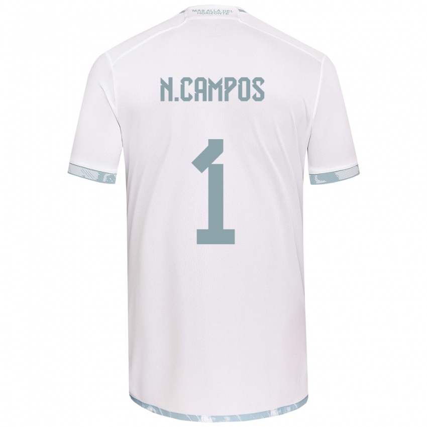 Criança Camisola Natalia Campos #1 Branco Cinza Alternativa 2024/25 Camisa