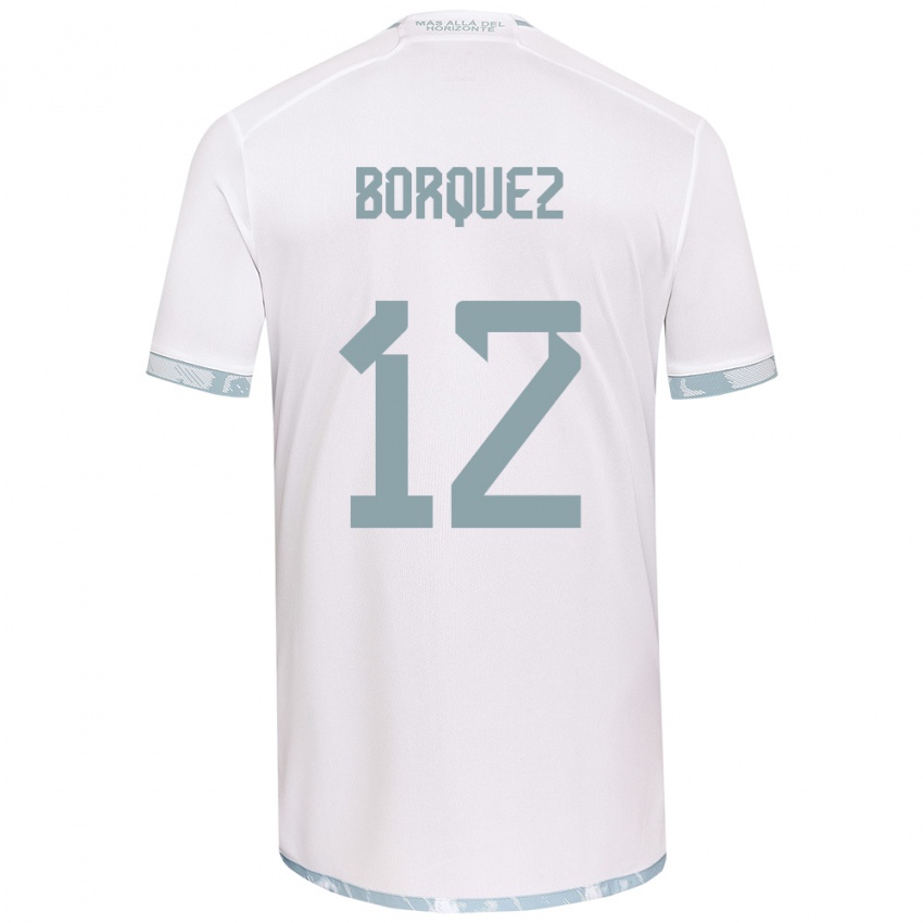 Criança Camisola Gabriela Bórquez #12 Branco Cinza Alternativa 2024/25 Camisa