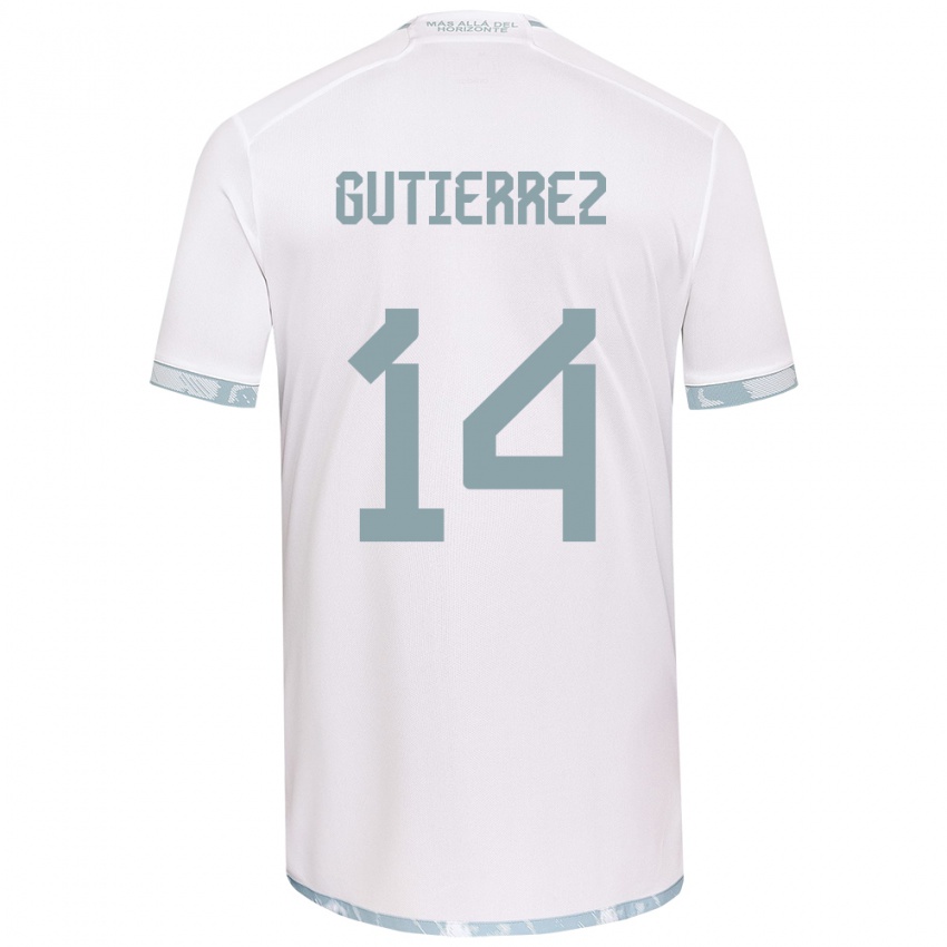 Criança Camisola Ana Gutiérrez #14 Branco Cinza Alternativa 2024/25 Camisa