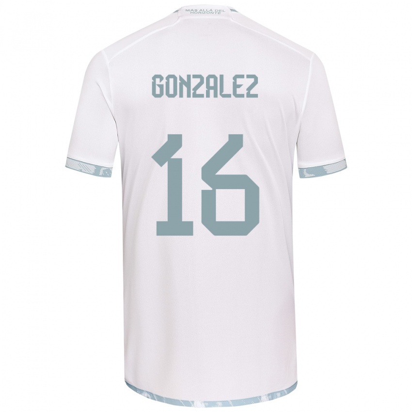 Criança Camisola Monserratt González #16 Branco Cinza Alternativa 2024/25 Camisa