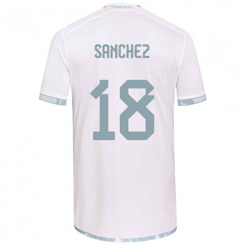 Criança Camisola Bárbara Sánchez #18 Branco Cinza Alternativa 2024/25 Camisa