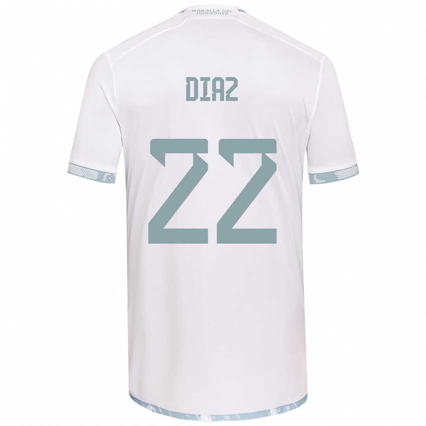 Criança Camisola Valentina Díaz #22 Branco Cinza Alternativa 2024/25 Camisa