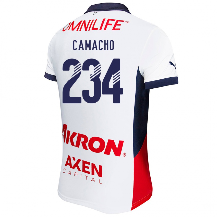 Criança Camisola Xandor Camacho #234 Branco Vermelho Azul Alternativa 2024/25 Camisa