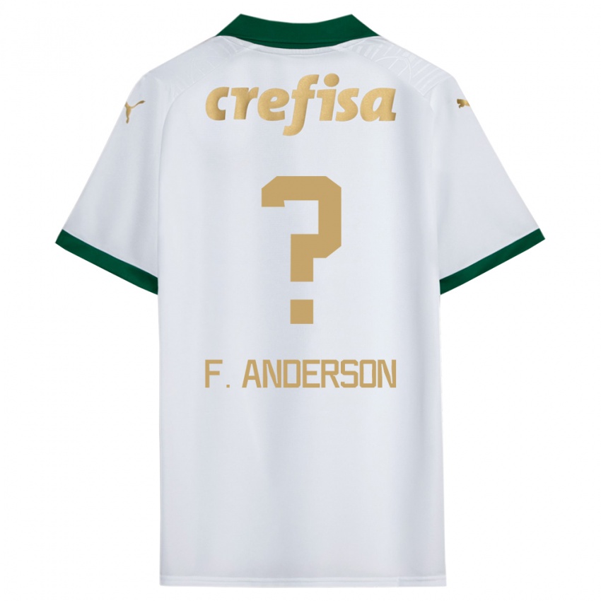 Criança Camisola Felipe Anderson #0 Branco Verde Alternativa 2024/25 Camisa