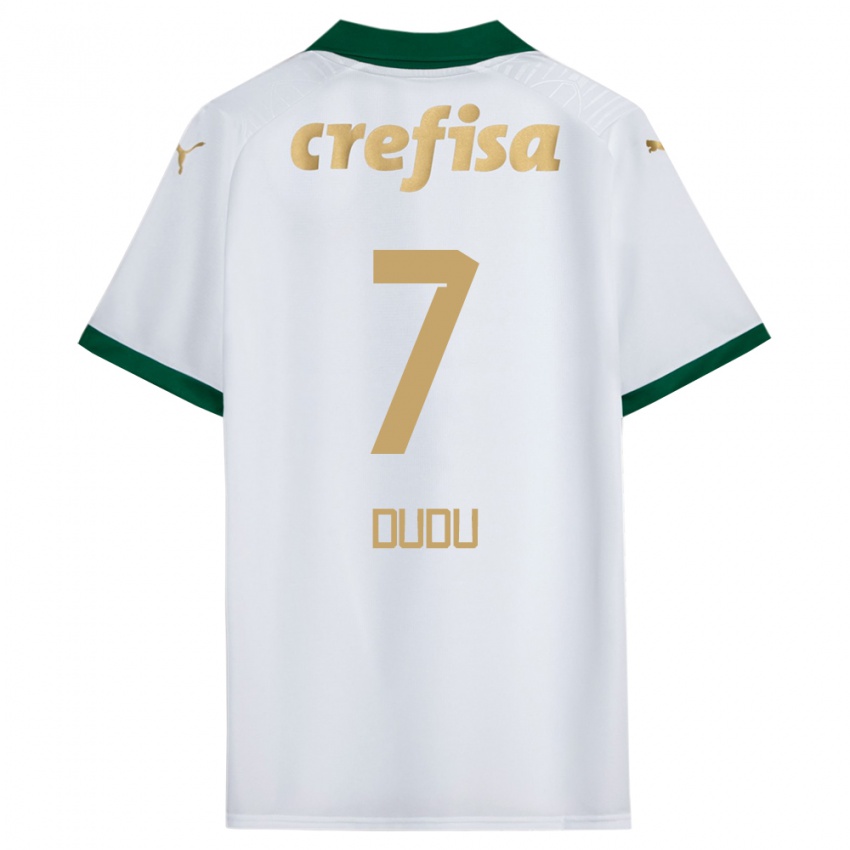 Criança Camisola Dudu #7 Branco Verde Alternativa 2024/25 Camisa