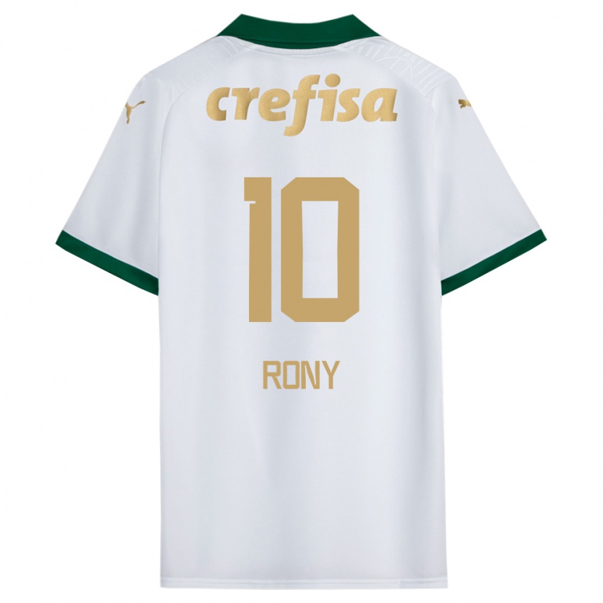 Criança Camisola Rony #10 Branco Verde Alternativa 2024/25 Camisa