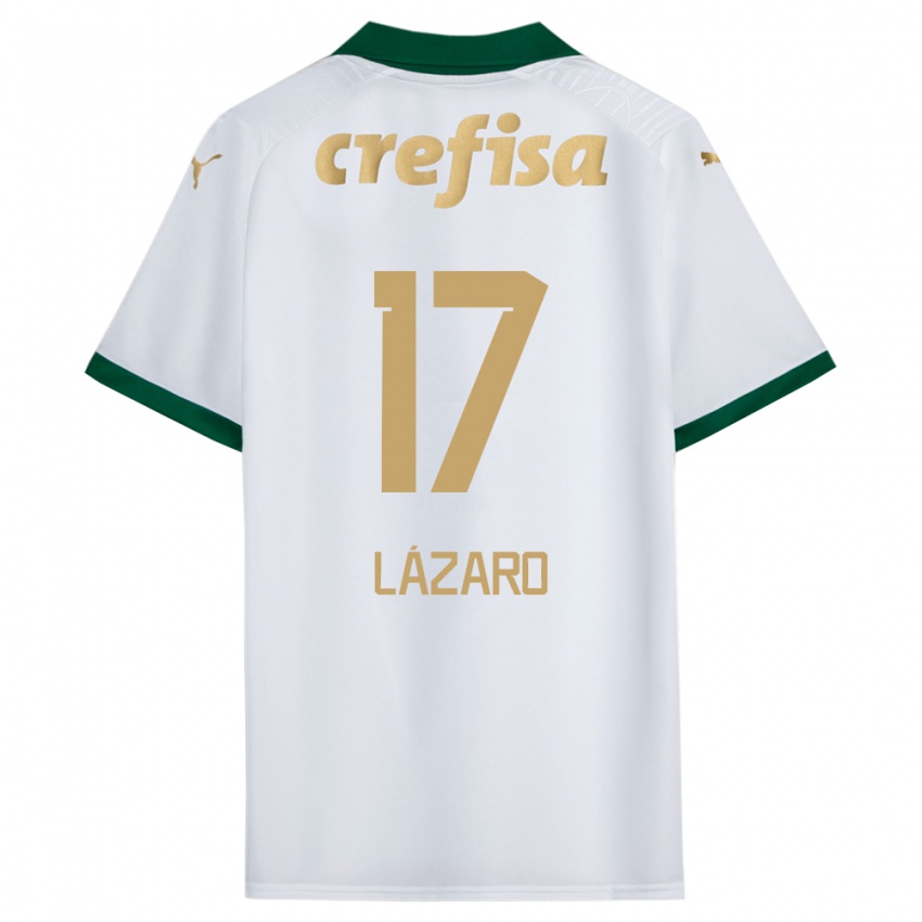 Criança Camisola Lazaro #17 Branco Verde Alternativa 2024/25 Camisa