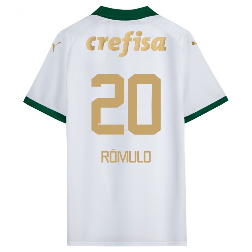 Criança Camisola Rômulo #20 Branco Verde Alternativa 2024/25 Camisa