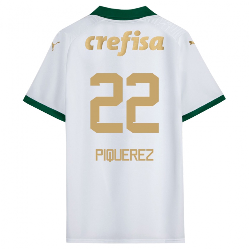 Criança Camisola Joaquin Piquerez #22 Branco Verde Alternativa 2024/25 Camisa