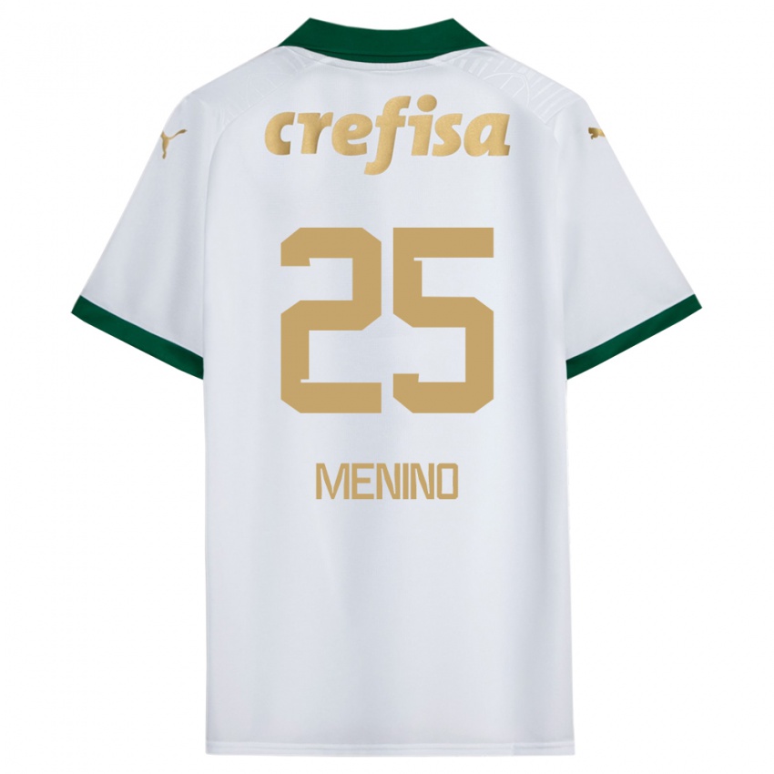 Criança Camisola Gabriel Menino #25 Branco Verde Alternativa 2024/25 Camisa