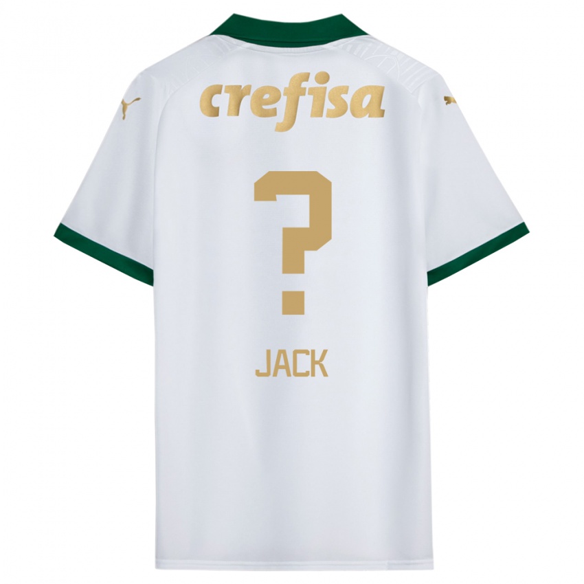 Criança Camisola Fellipe Jack #0 Branco Verde Alternativa 2024/25 Camisa