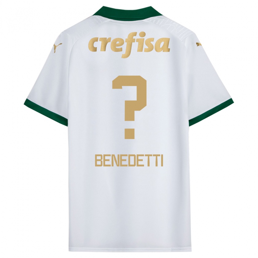 Criança Camisola Luis Benedetti #0 Branco Verde Alternativa 2024/25 Camisa