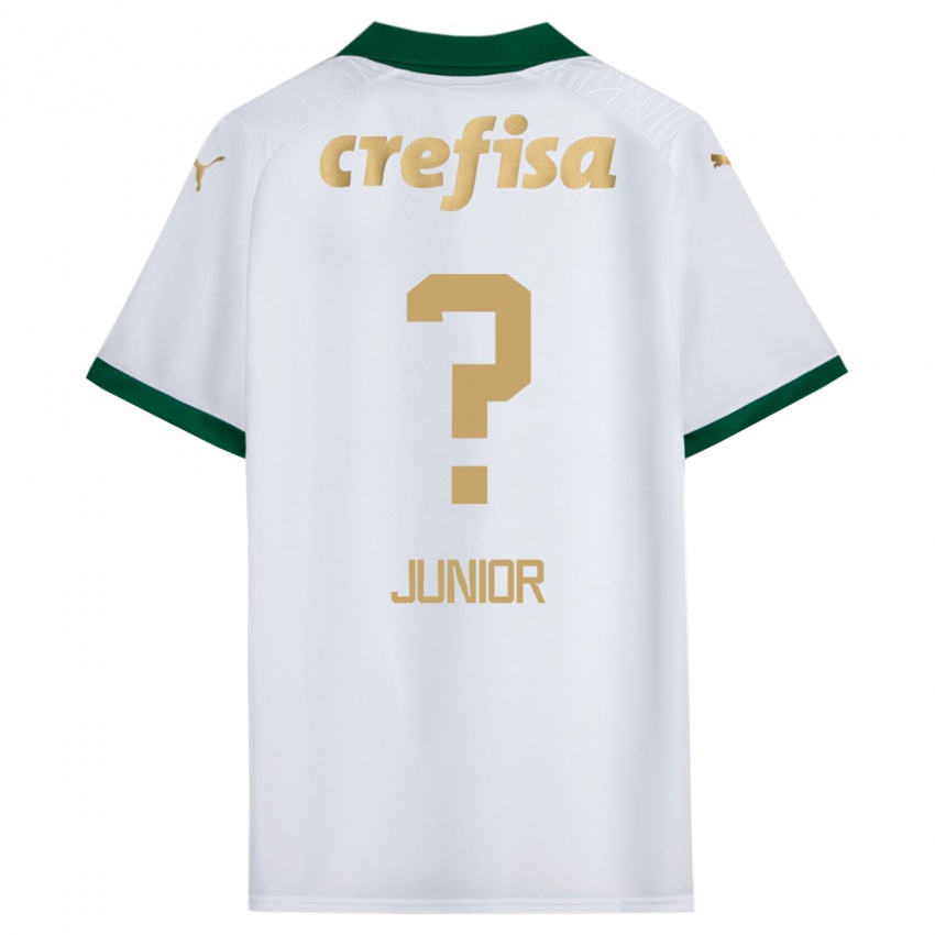 Criança Camisola Gilberto Junior #0 Branco Verde Alternativa 2024/25 Camisa