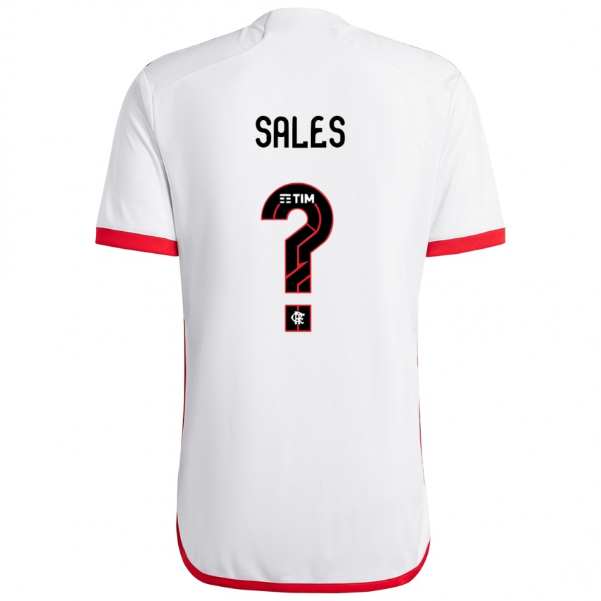 Criança Camisola Daniel Sales #0 Branco Vermelho Alternativa 2024/25 Camisa