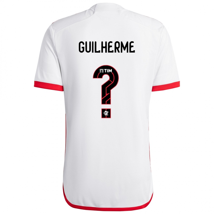 Criança Camisola Guilherme #0 Branco Vermelho Alternativa 2024/25 Camisa