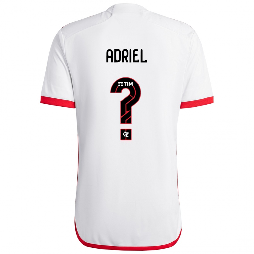 Criança Camisola Adriel #0 Branco Vermelho Alternativa 2024/25 Camisa