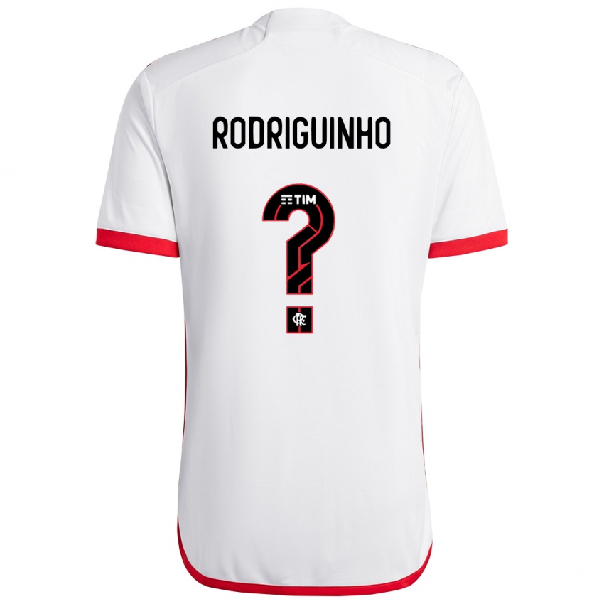 Criança Camisola Rodriguinho #0 Branco Vermelho Alternativa 2024/25 Camisa