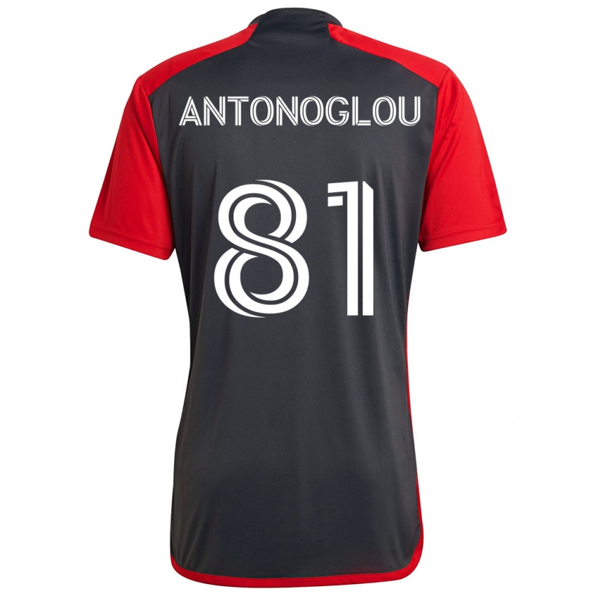 Homem Camisola Themi Antonoglou #81 Vermelho Acinzentado Principal 2024/25 Camisa