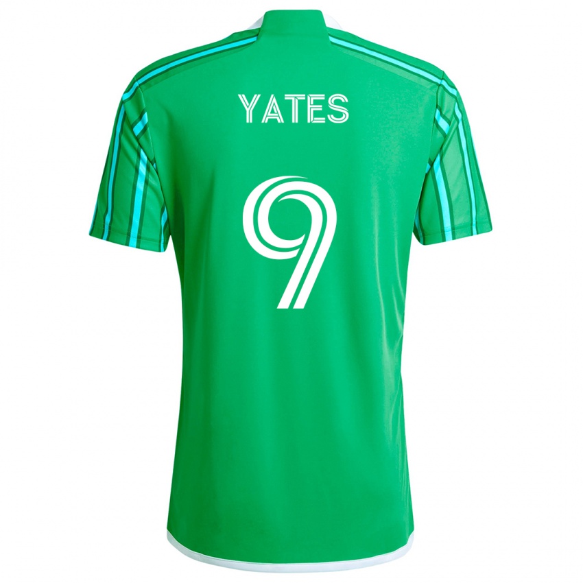 Homem Camisola Summer Yates #9 Verde Branco Principal 2024/25 Camisa