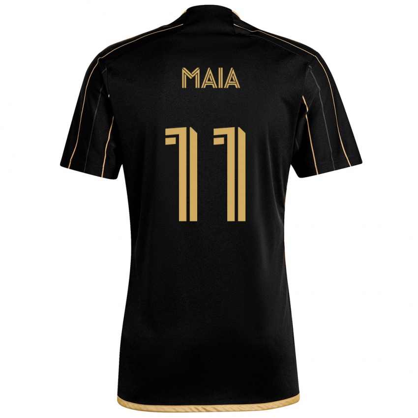 Homem Camisola Matheus Maia #11 Ouro Preto Principal 2024/25 Camisa