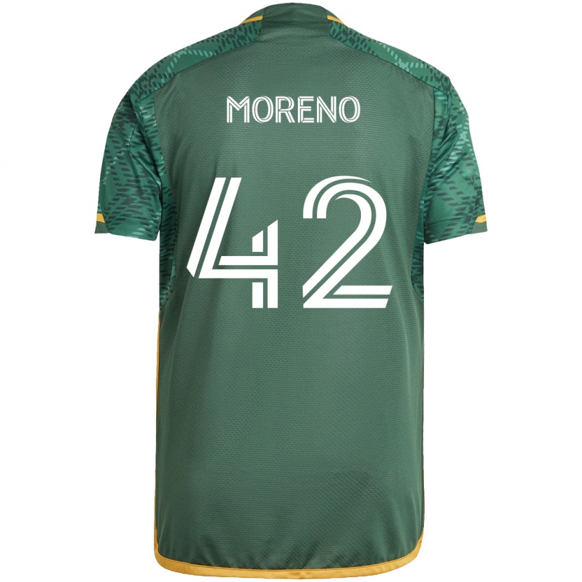 Homem Camisola Alexis Moreno #42 Green Orange Principal 2024/25 Camisa