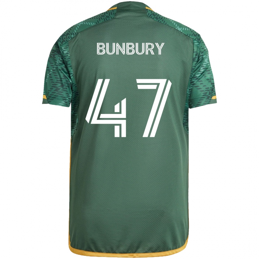 Homem Camisola Mataeo Bunbury #47 Green Orange Principal 2024/25 Camisa