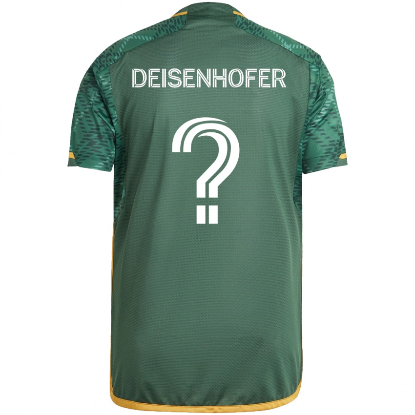 Homem Camisola Maximilian Deisenhofer #0 Green Orange Principal 2024/25 Camisa