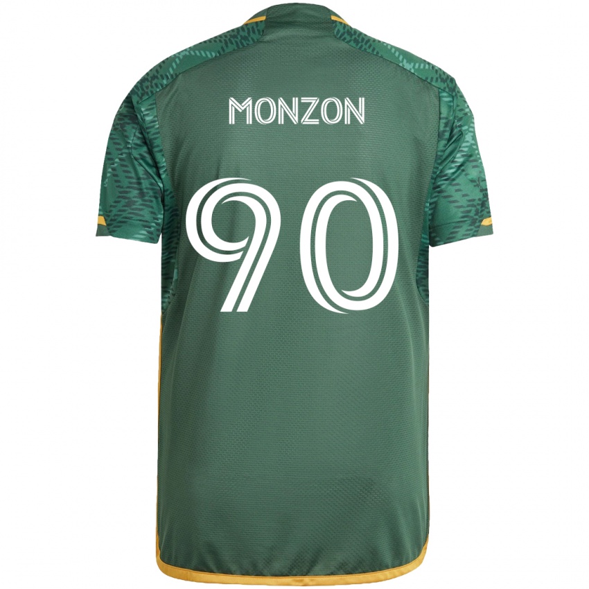 Homem Camisola Florián Monzón #90 Green Orange Principal 2024/25 Camisa