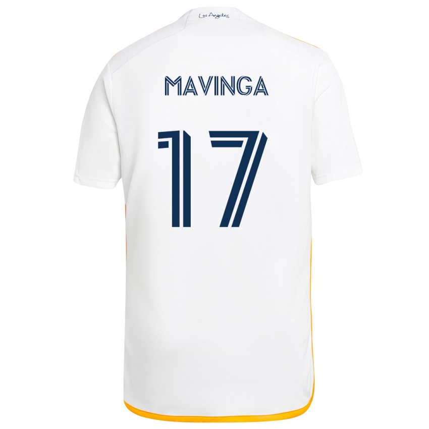 Homem Camisola Chris Mavinga #17 Branco Amarelo Principal 2024/25 Camisa