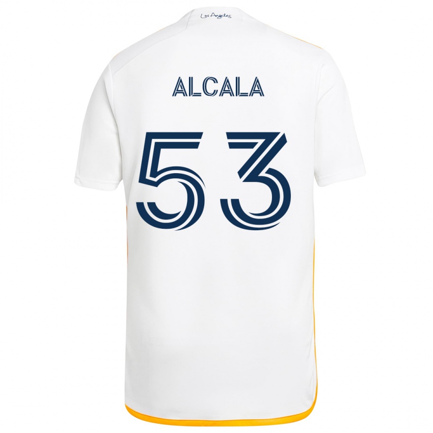 Homem Camisola Álex Alcalá #53 Branco Amarelo Principal 2024/25 Camisa