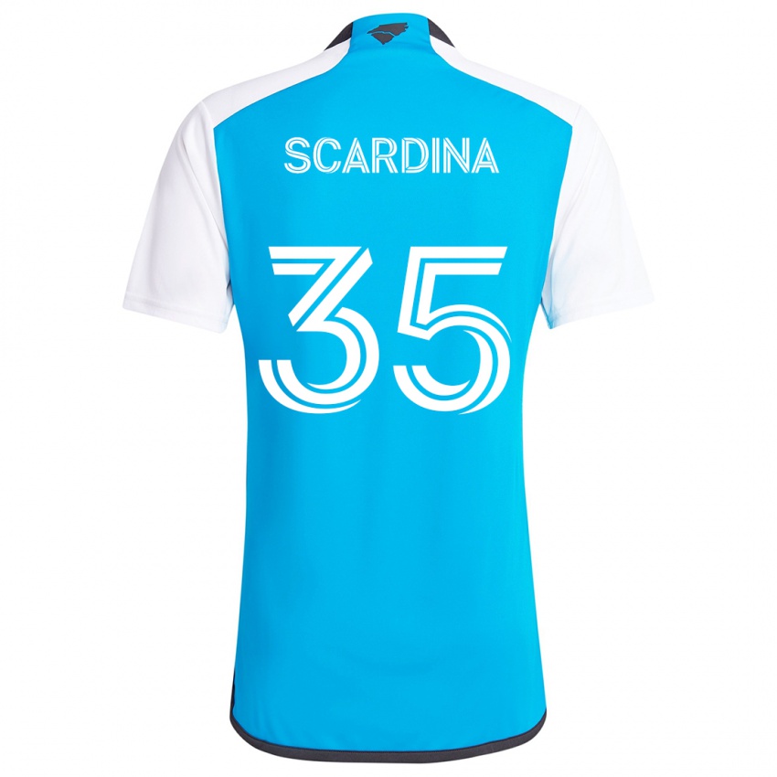 Homem Camisola Nick Scardina #35 Branco Azulado Principal 2024/25 Camisa