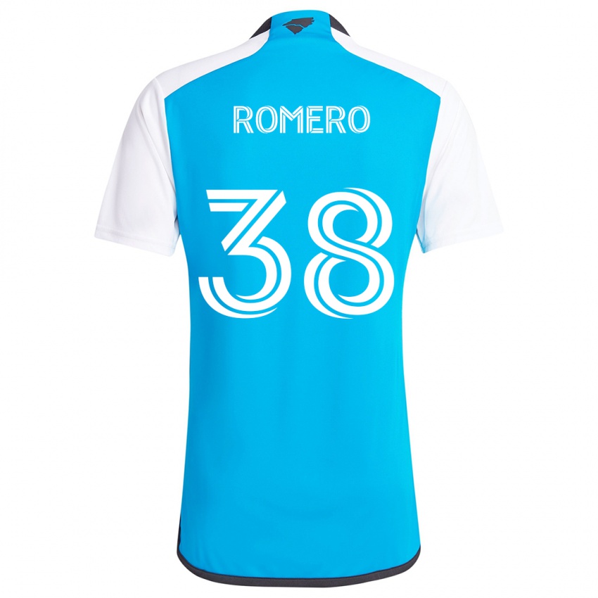 Homem Camisola Brian Romero #38 Branco Azulado Principal 2024/25 Camisa