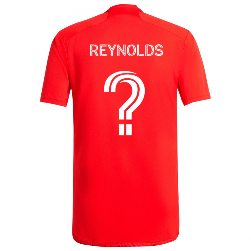 Homem Camisola Justin Reynolds #0 Vermelho Branco Principal 2024/25 Camisa