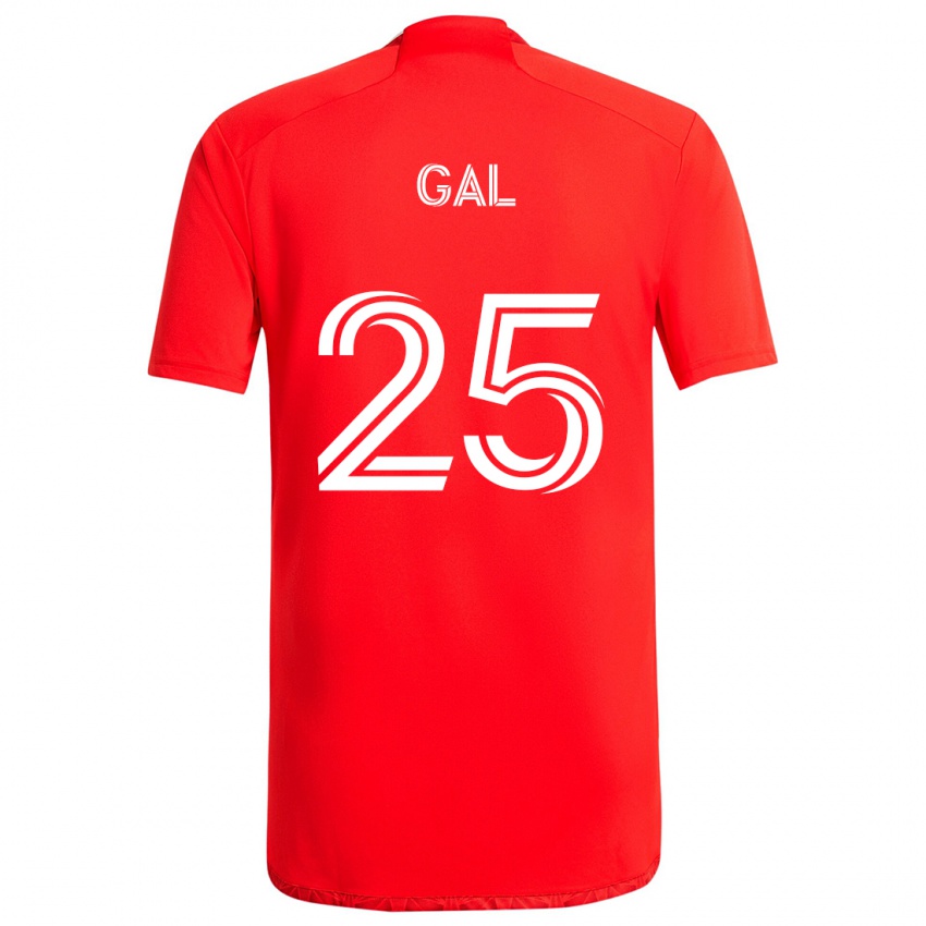 Homem Camisola Jeff Gal #25 Vermelho Branco Principal 2024/25 Camisa