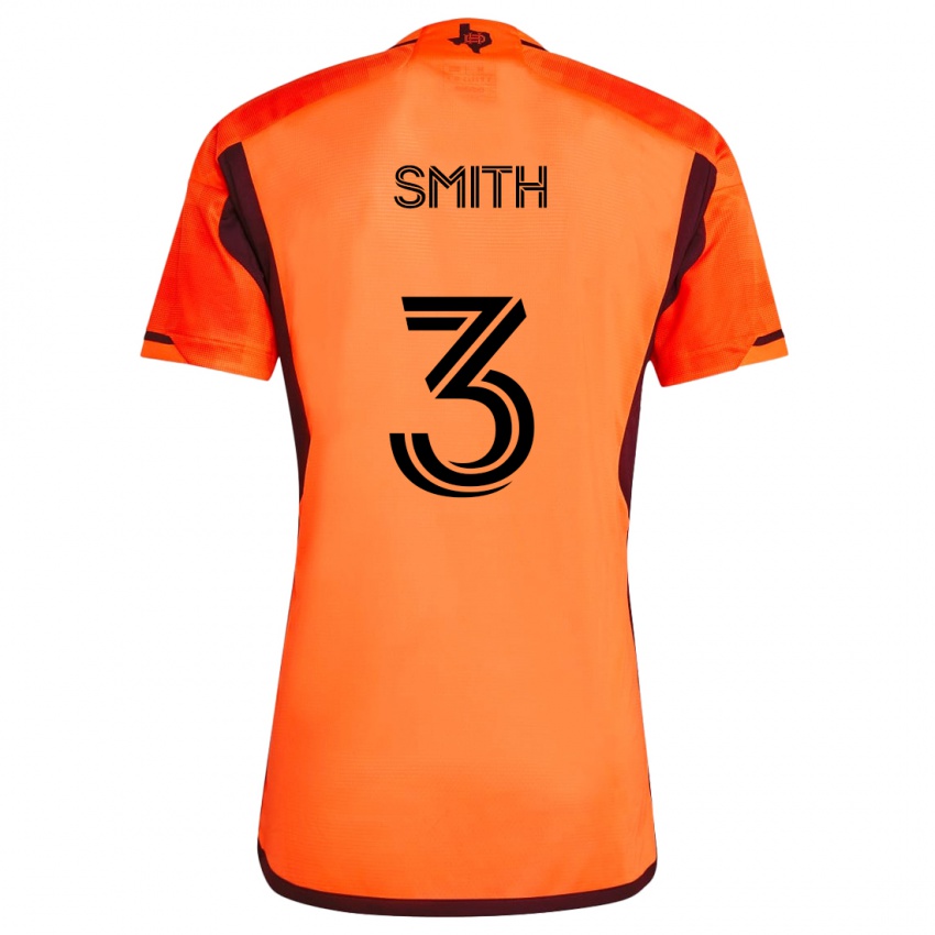 Homem Camisola Brad Smith #3 Laranja Preto Principal 2024/25 Camisa