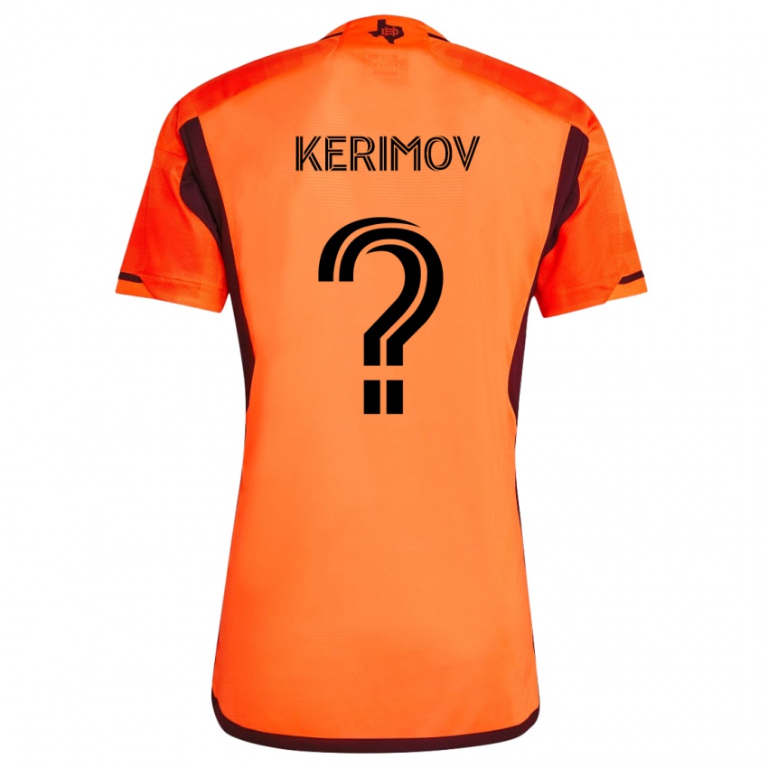 Homem Camisola Roman Kerimov #0 Laranja Preto Principal 2024/25 Camisa