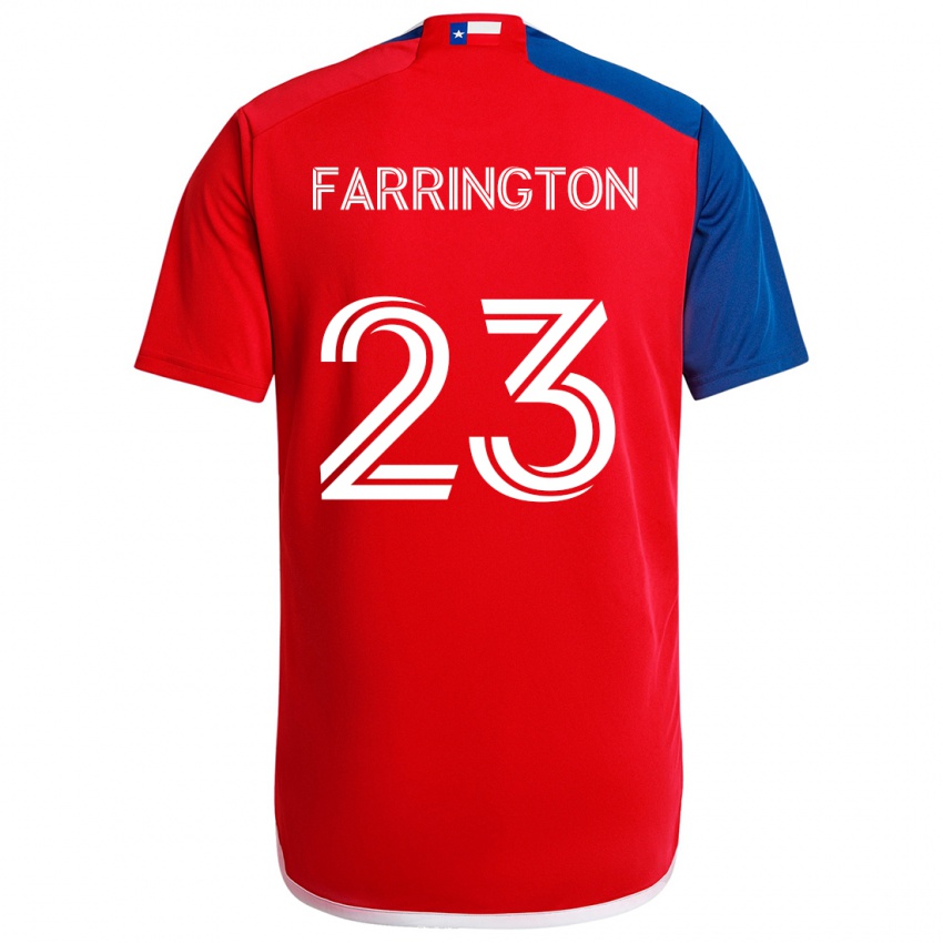 Homem Camisola Logan Farrington #23 Azul Vermelho Principal 2024/25 Camisa