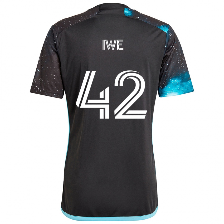 Homem Camisola Emmanuel Iwe #42 Preto Azul Principal 2024/25 Camisa