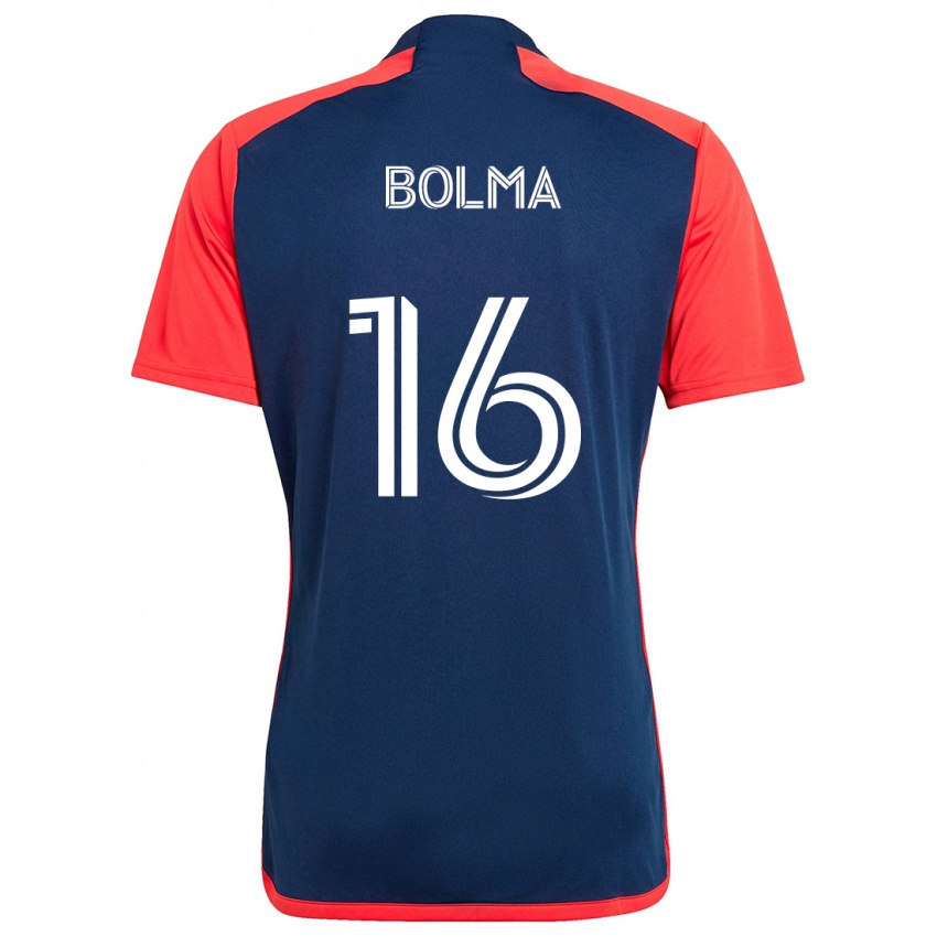 Homem Camisola Josh Bolma #16 Azul Vermelho Principal 2024/25 Camisa