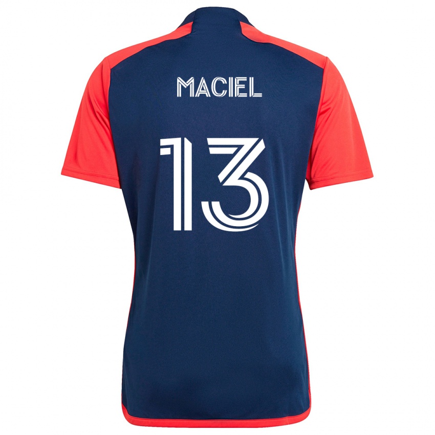 Homem Camisola Maciel #13 Azul Vermelho Principal 2024/25 Camisa