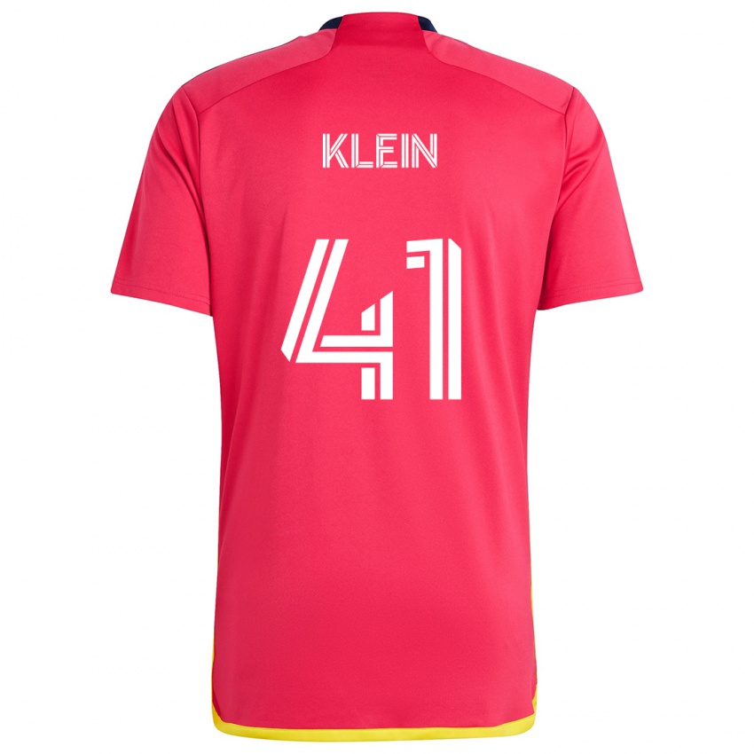 Homem Camisola Johnny Klein #41 Vermelho Azul Principal 2024/25 Camisa