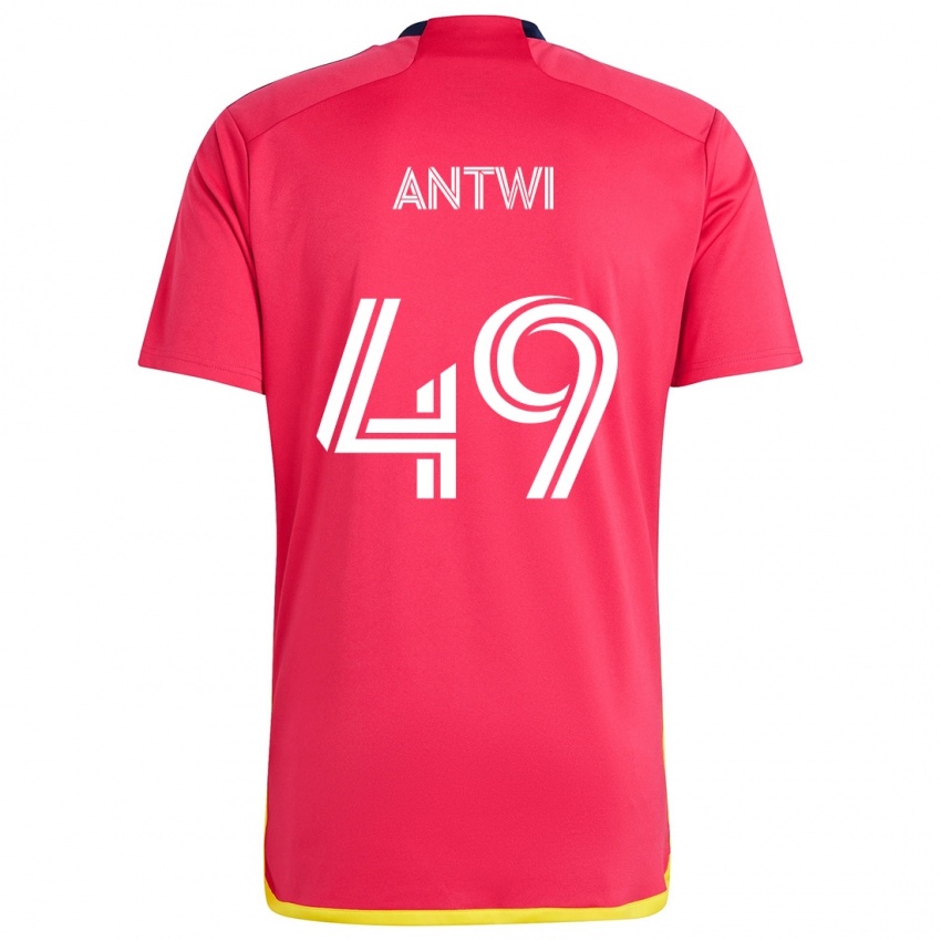 Homem Camisola Seth Antwi #49 Vermelho Azul Principal 2024/25 Camisa