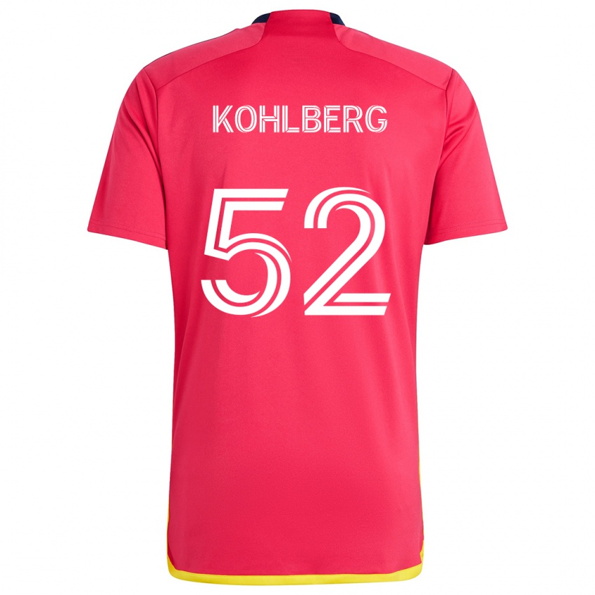 Homem Camisola Andrew Kohlberg #52 Vermelho Azul Principal 2024/25 Camisa