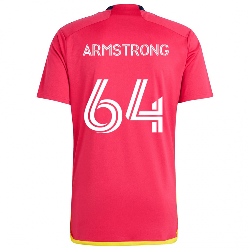 Homem Camisola Dida Armstrong #64 Vermelho Azul Principal 2024/25 Camisa