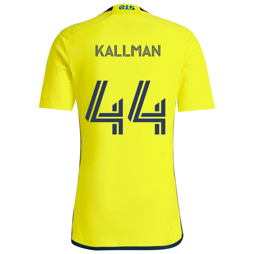 Homem Camisola Brent Kallman #44 Amarelo Azul Principal 2024/25 Camisa