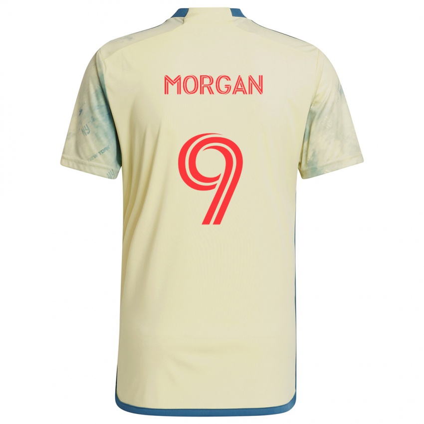 Homem Camisola Lewis Morgan #9 Amarelo Vermelho Azul Principal 2024/25 Camisa