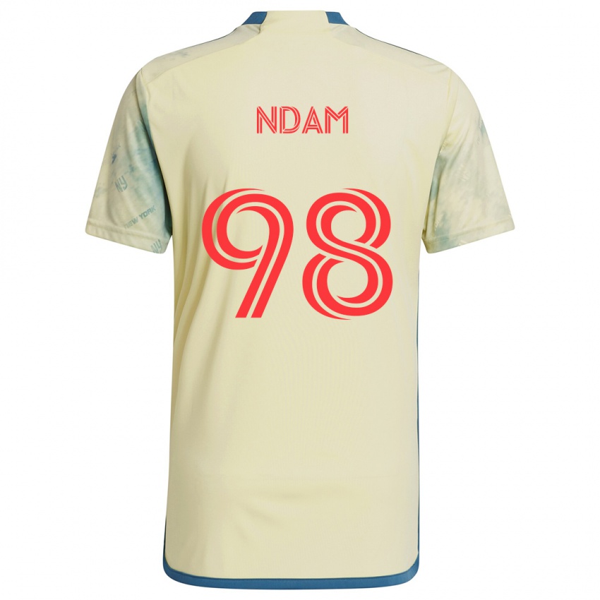 Homem Camisola Hassan Ndam #98 Amarelo Vermelho Azul Principal 2024/25 Camisa