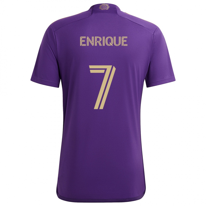 Homem Camisola Ramiro Enrique #7 Roxo Amarelo Principal 2024/25 Camisa