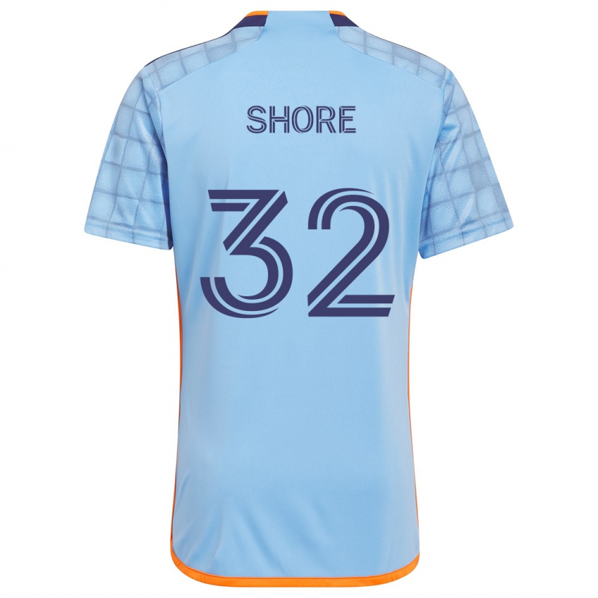 Homem Camisola Jonathan Shore #32 Azul Laranja Principal 2024/25 Camisa